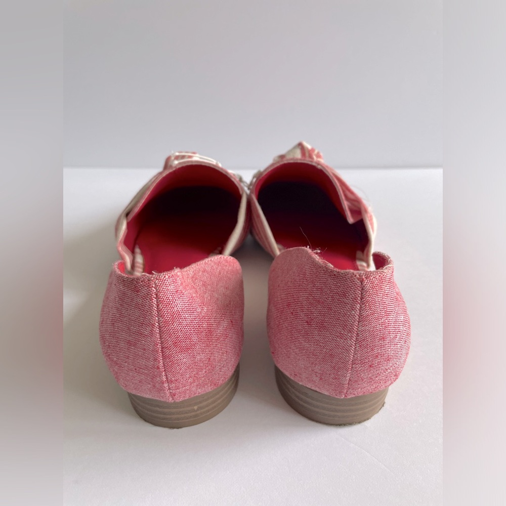 Violet & Red Blush Pink Bow Loafers D’Orsay Flats NWT Size 8 - Picture 6 of 8